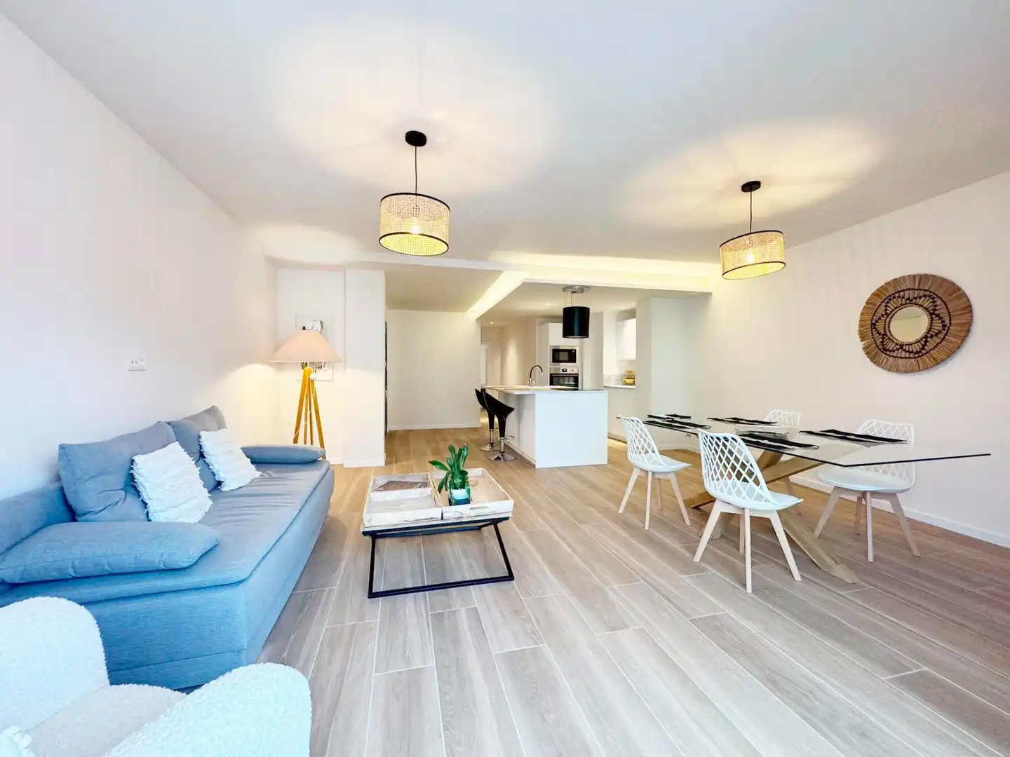 Living room of Flat for sale in Dénia  with Air Conditioner, Heating and Furnished