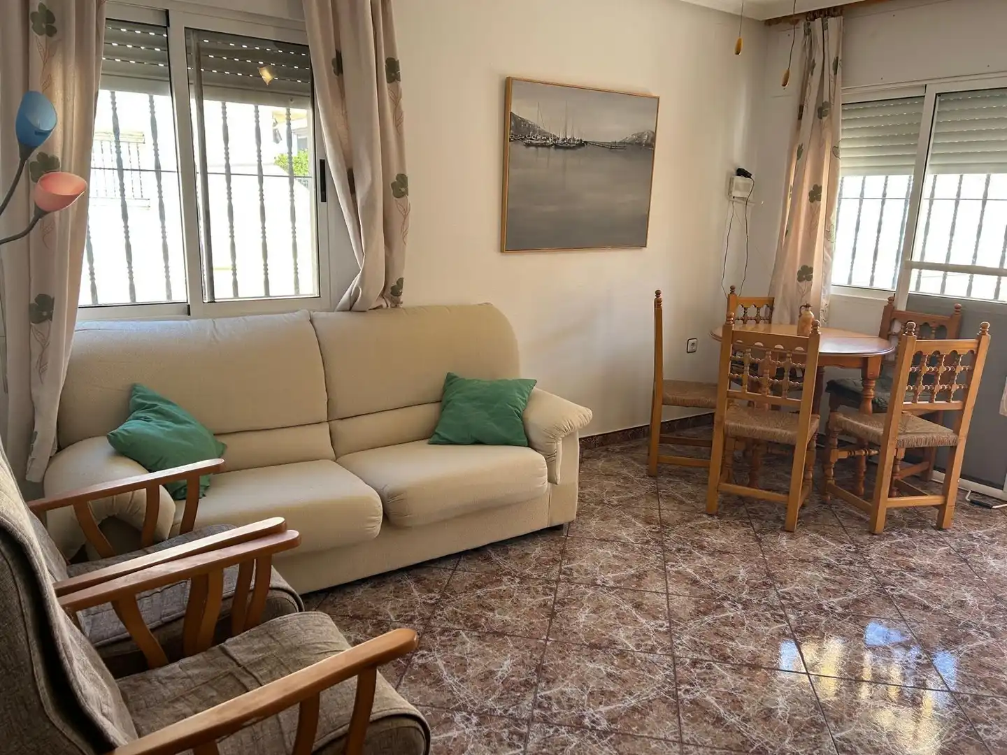 Sala d'estar de Dúplex en venda en San Pedro del Pinatar amb Terrassa i Moblat