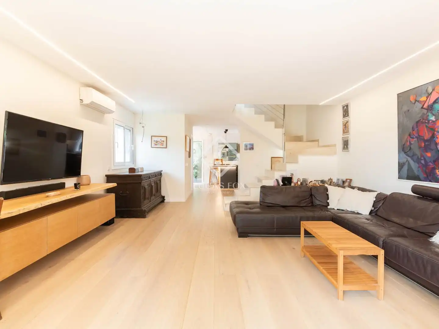 Living room of Houses for sale in Sitges  with Air Conditioner, Private garden and Furnished