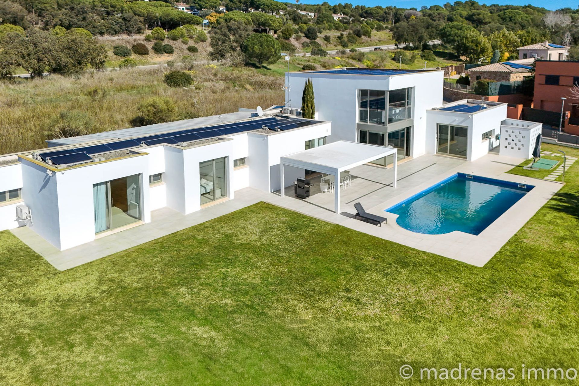 Exterior view of House or chalet for sale in Calonge i Sant Antoni  with Air Conditioner, Heating and Private garden