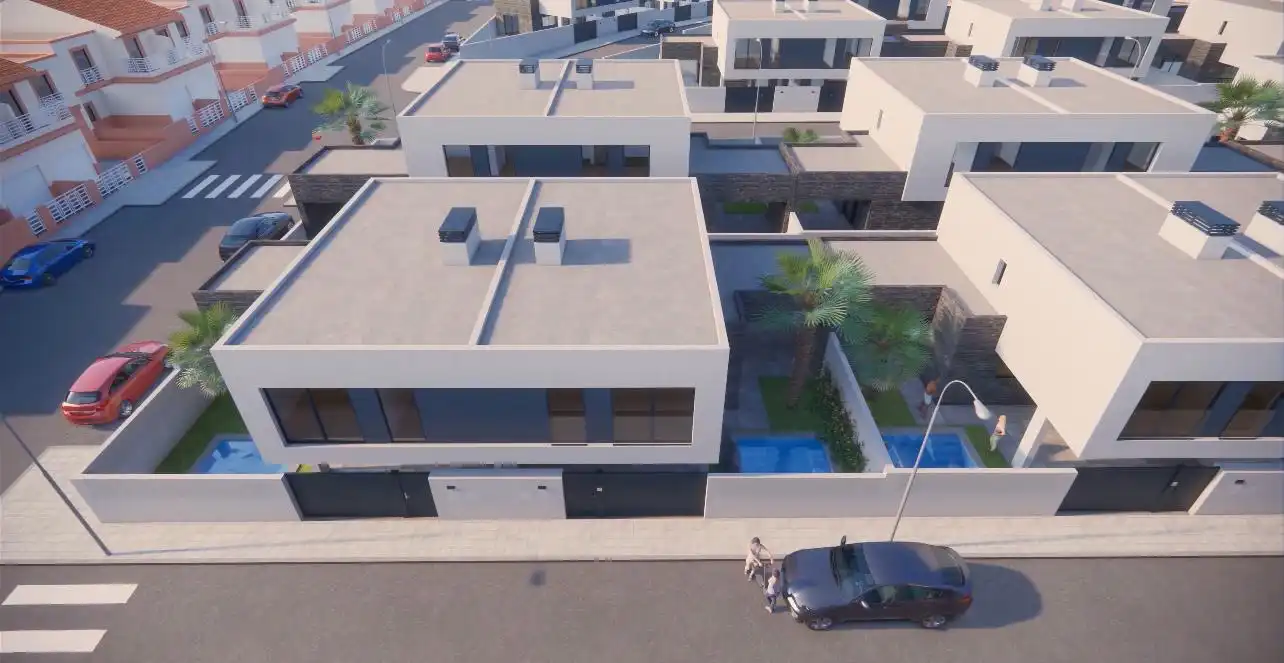 Vista exterior de Casa o chalet en venta en Huércal de Almería con Terraza