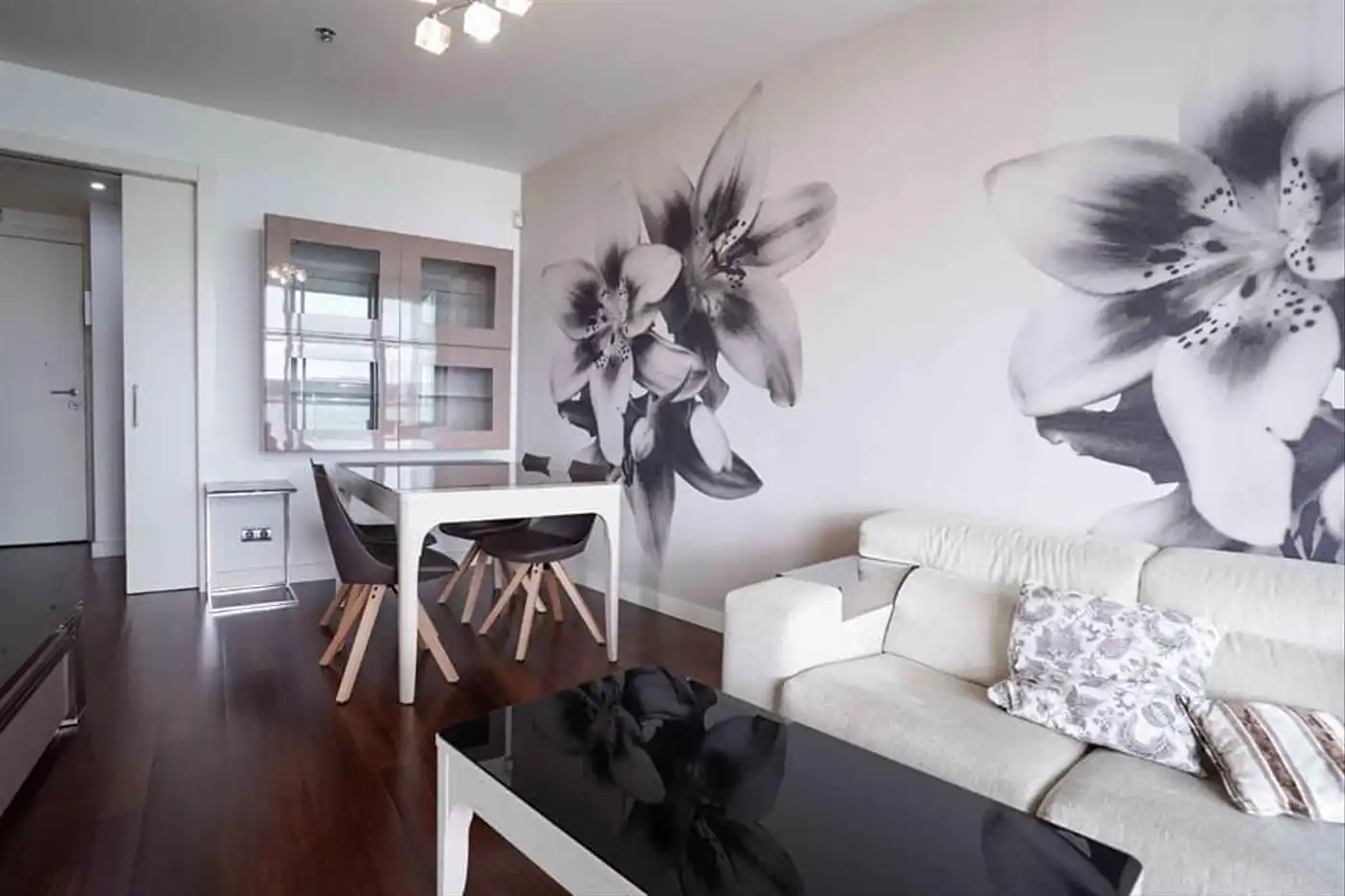 Sala de estar de Piso de alquiler en Barcelona con Aire acondicionado, Calefacción y Terraza