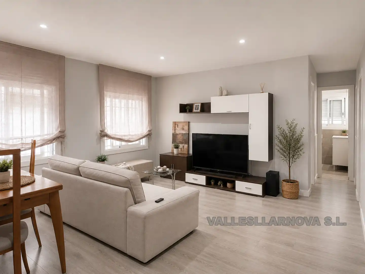 Sala d'estar de Pis en venda en Mollet del Vallès amb Aire condicionat i Parquet