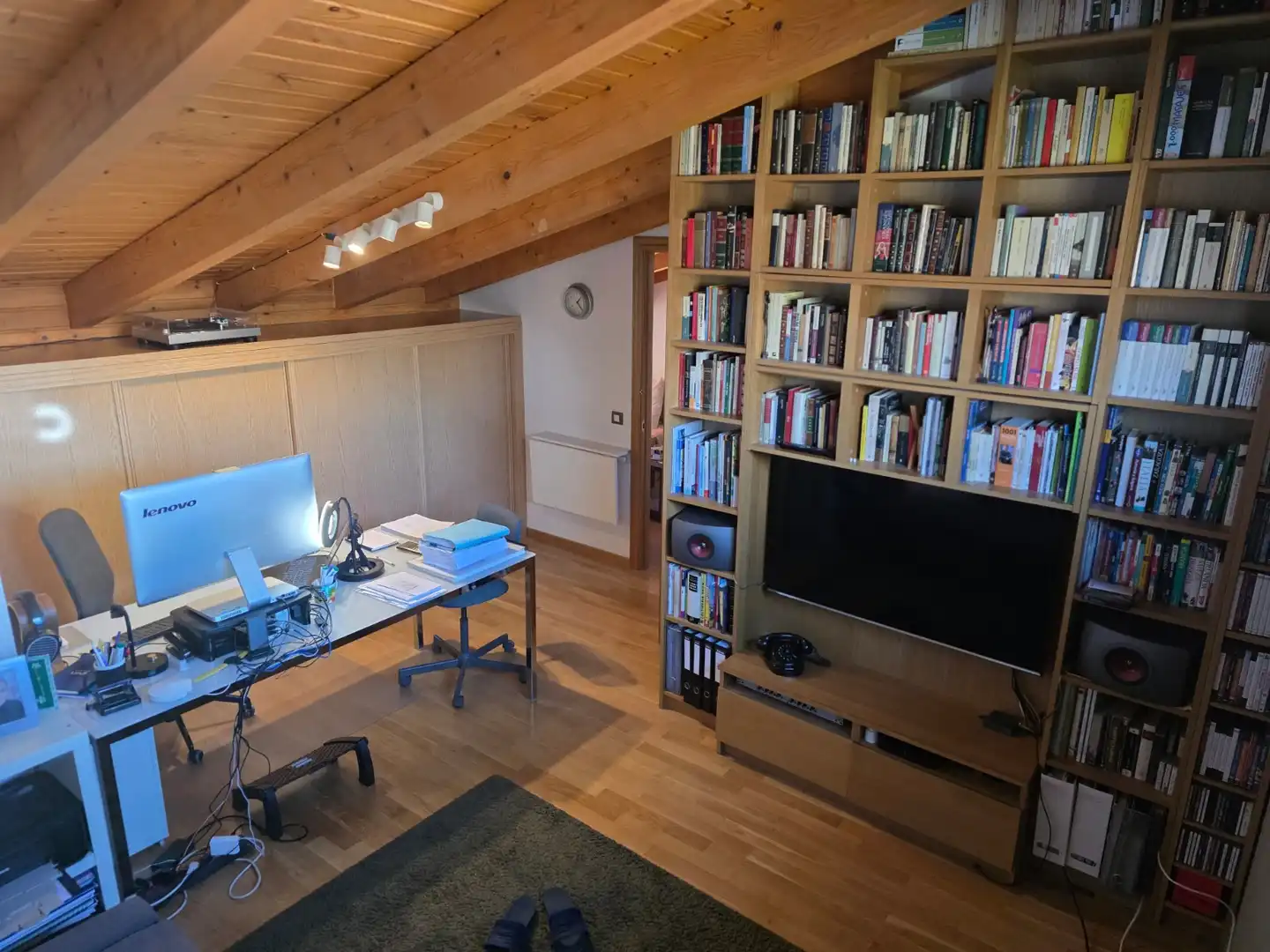 Living room of Houses for sale in Moralzarzal  with Heating, Private garden and Storage room