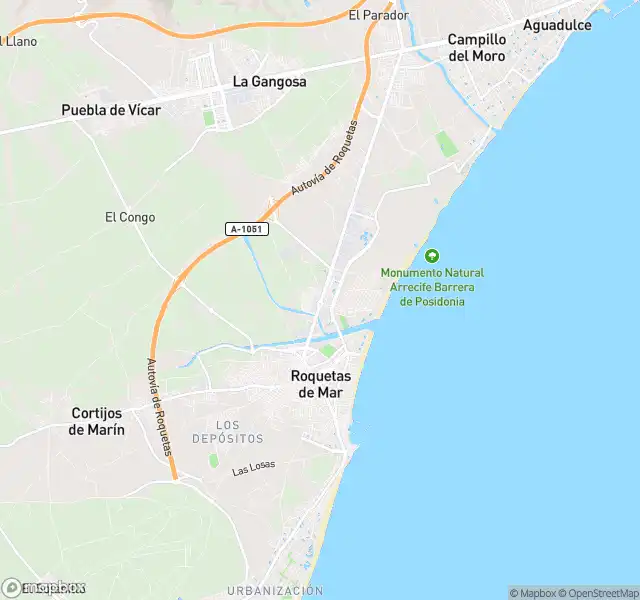 Vista exterior de Piso en venta en Roquetas de Mar