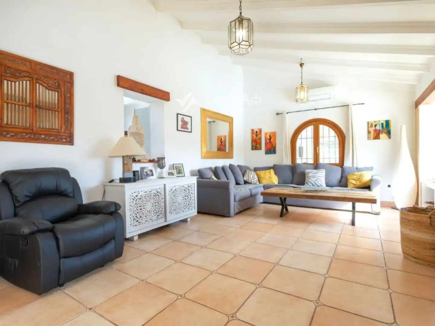 Living room of Houses for sale in Jávea / Xàbia  with Air Conditioner, Terrace and Storage room