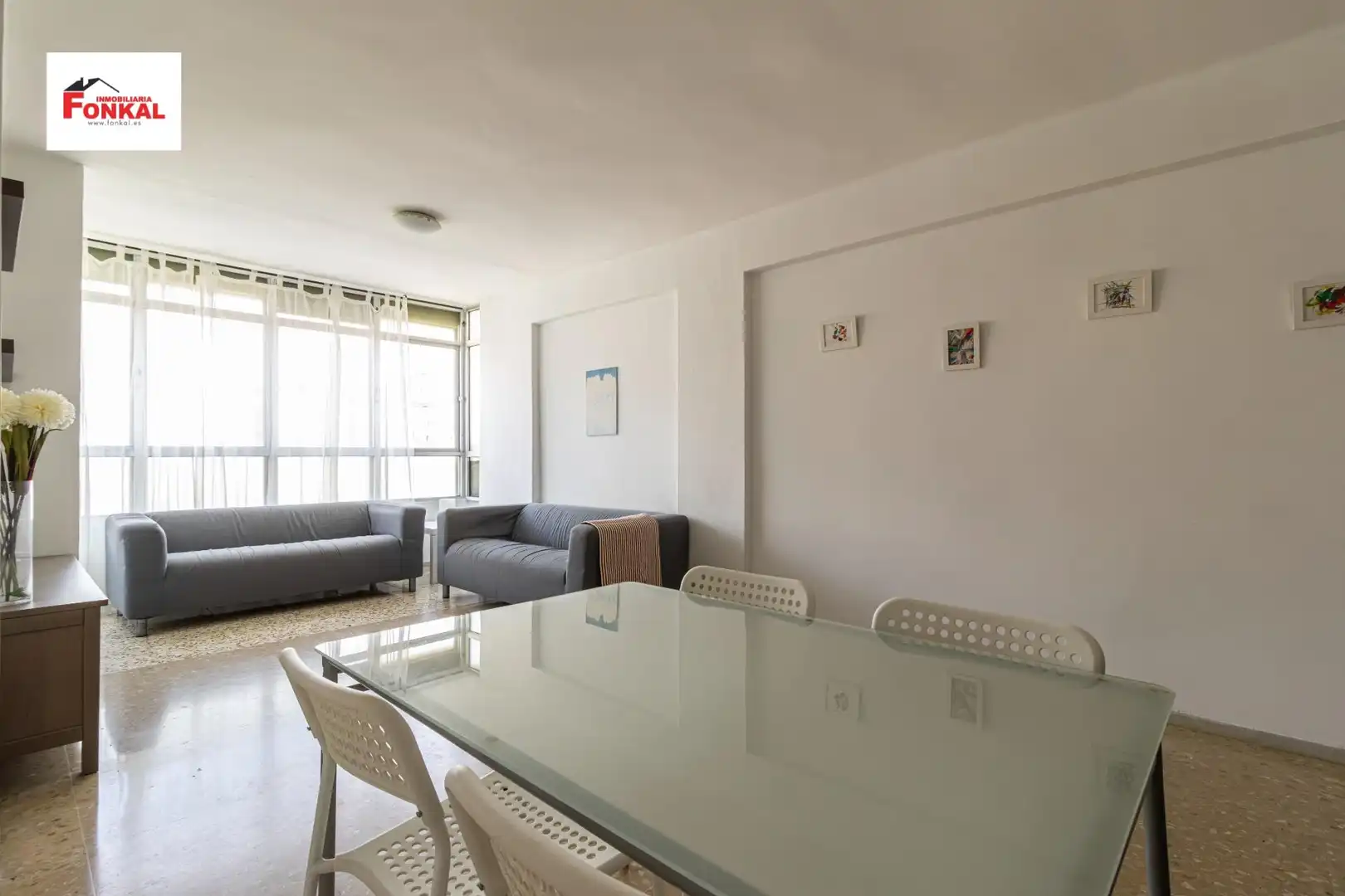 Living room of Flat for rent in Jerez de la Frontera  with Air Conditioner, Terrace and Furnished