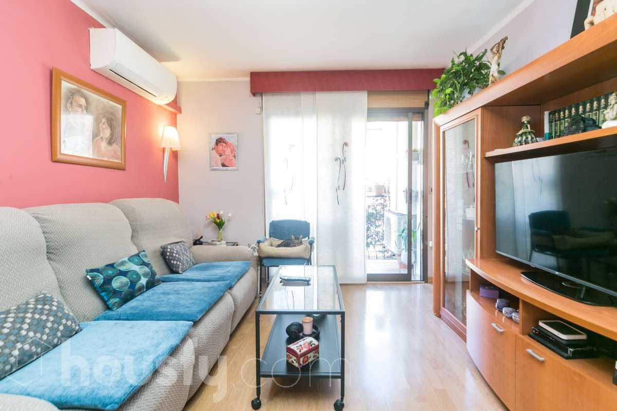 Sala d'estar de Pis en venda en  Barcelona Capital amb Aire condicionat i Calefacció