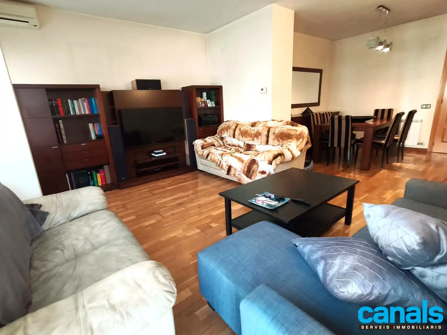 Sala de estar de Piso en venta en Cerdanyola del Vallès con Aire acondicionado, Calefacción y Parquet