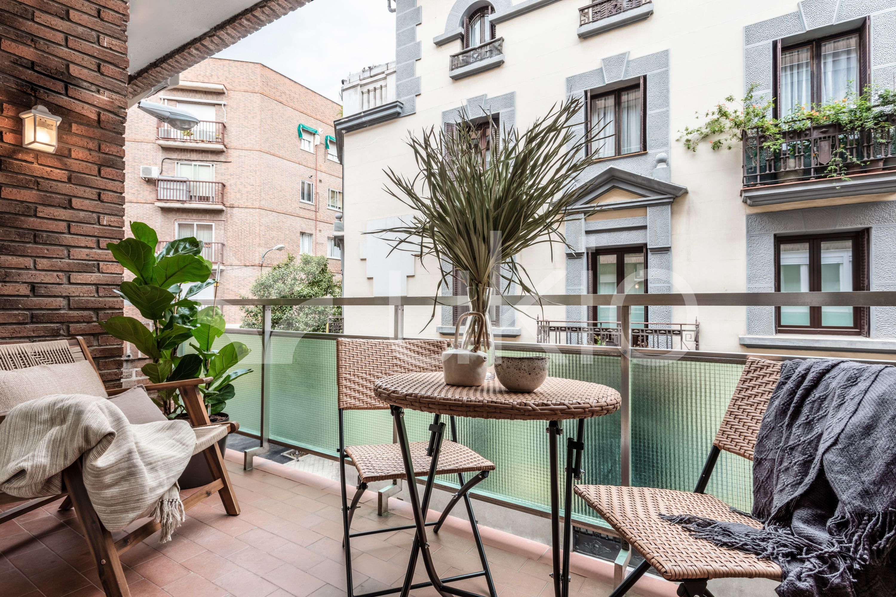 Terrace of Apartment to rent in  Madrid Capital  with Air Conditioner, Furnished and Oven