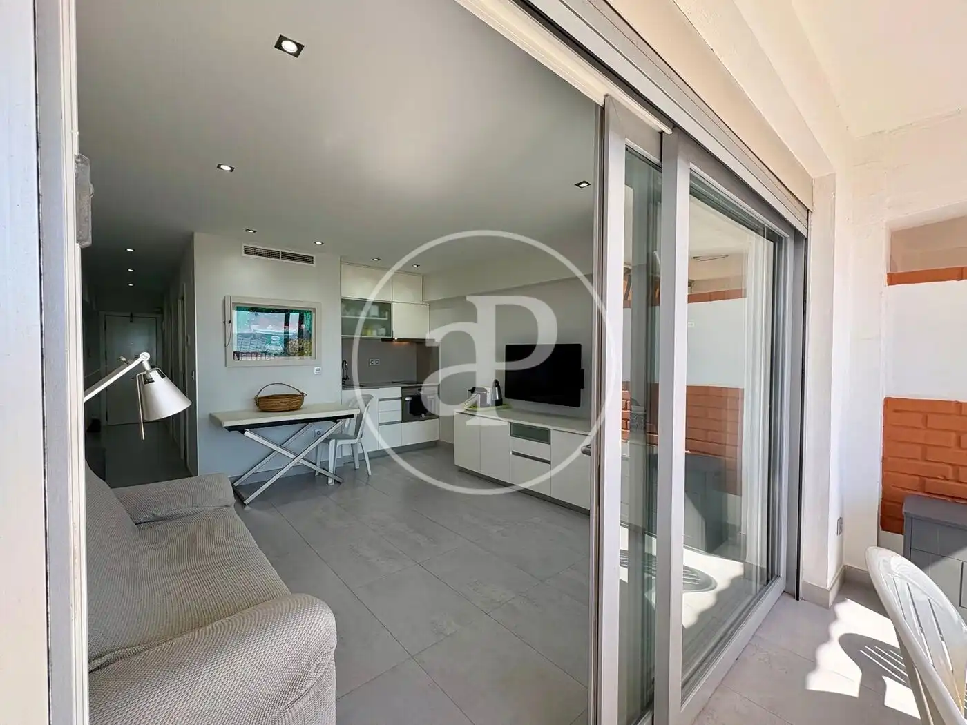 Wohnzimmer von Wohnung zur Miete in Canet d'En Berenguer mit Klimaanlage, Heizung und Privatgarten