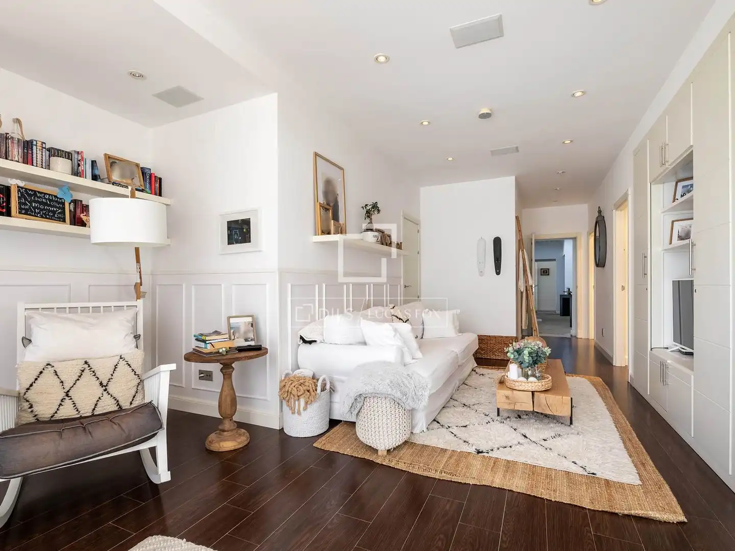 Sala de estar de Casa o chalet en venta en Las Rozas de Madrid con Aire acondicionado, Calefacción y Jardín privado