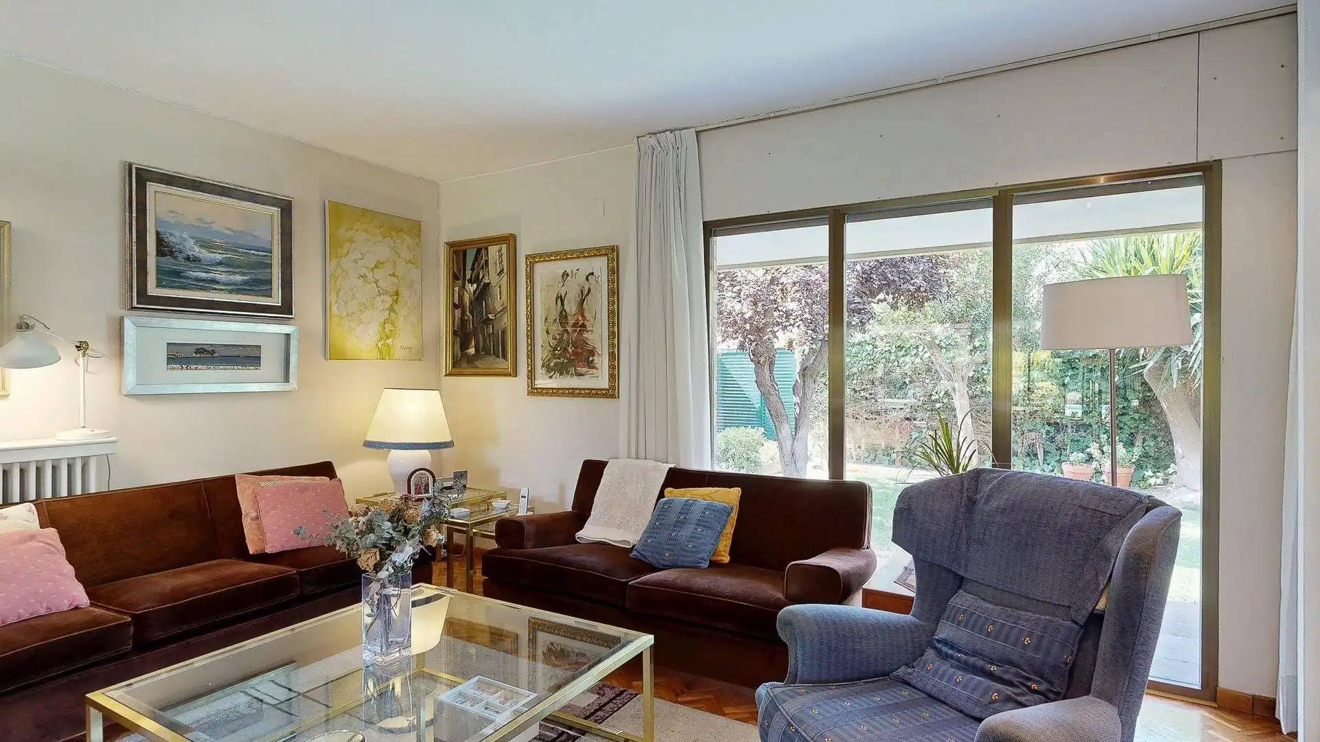 Sala de estar de Casa o chalet en venta en Zaragoza con Aire acondicionado, Calefacción y Jardín privado