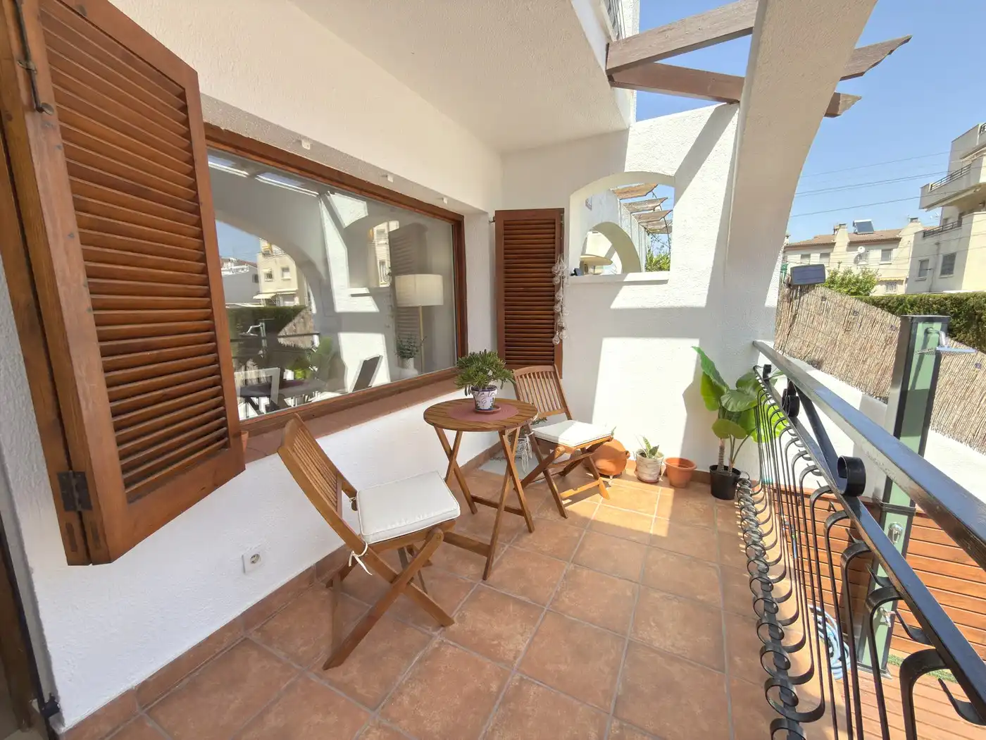 Balcony of Detached homes for sale in Cunit  with Air Conditioner, Parquet flooring and Terrace
