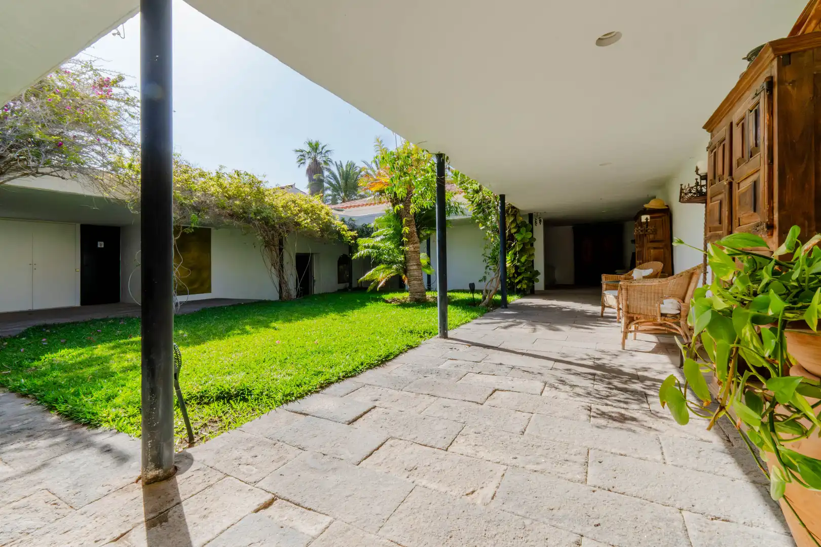 Terraza de Finca rústica en venta en San Bartolomé de Tirajana con Calefacción, Jardín privado y Parquet