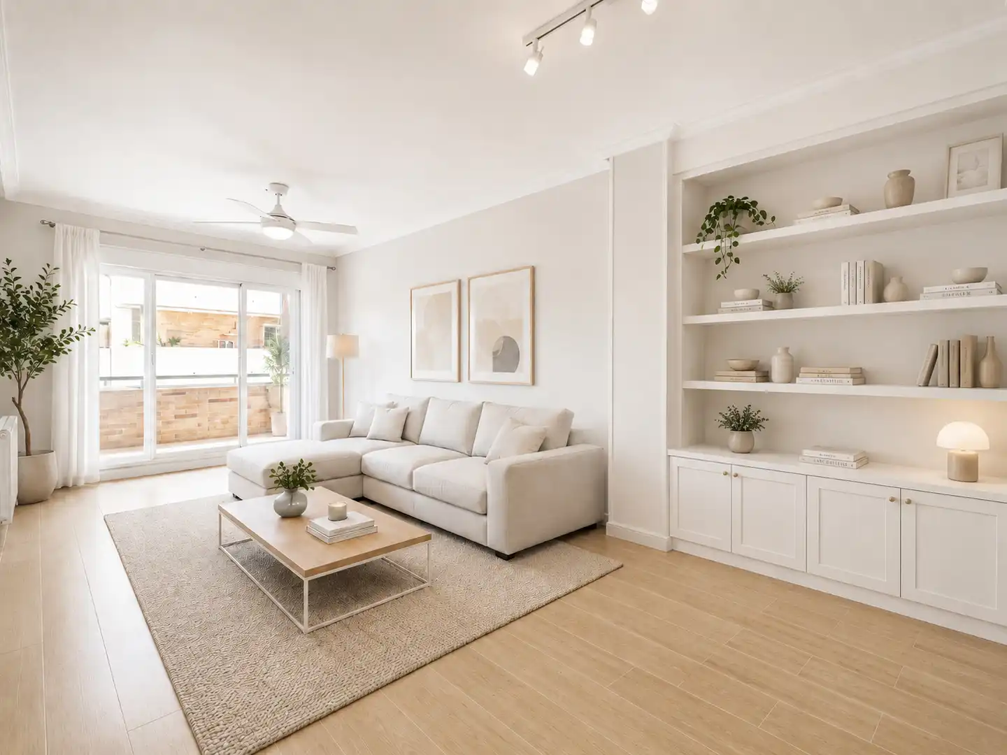 Wohnzimmer von Wohnung zum Verkauf in Brunete mit Heizung, Abstellraum und Balkon