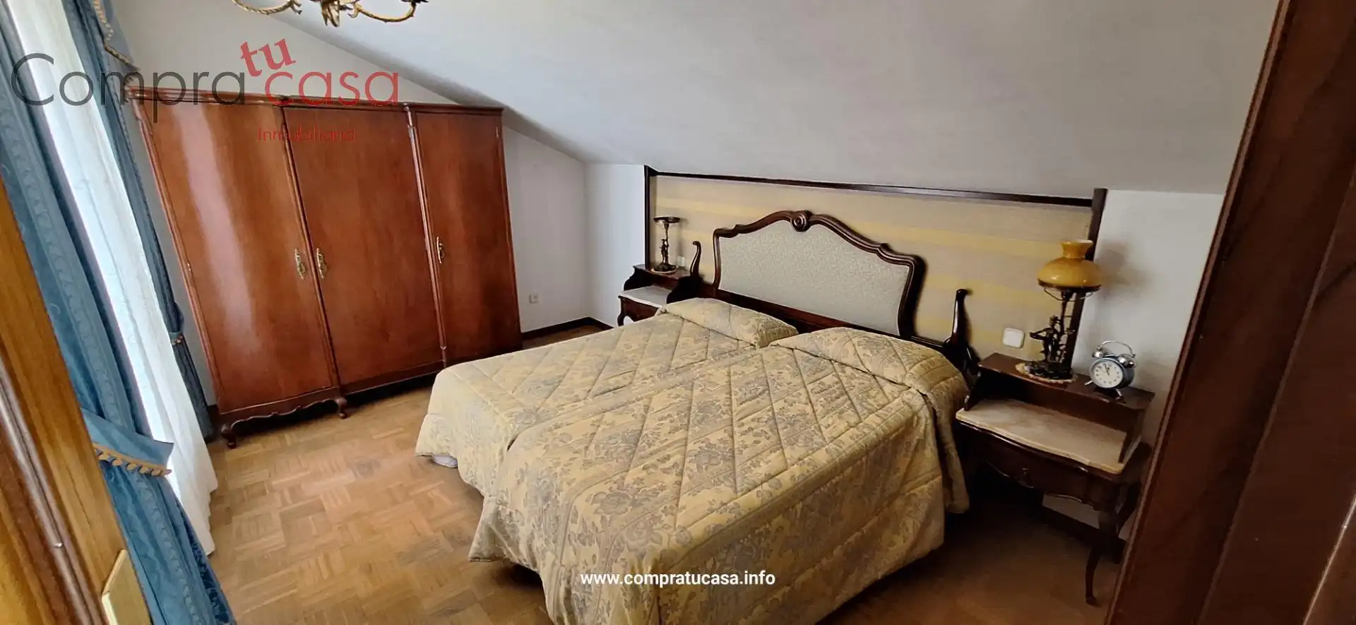 Bedroom of Attic for sale in Segovia  with Heating, Parquet flooring and Terrace