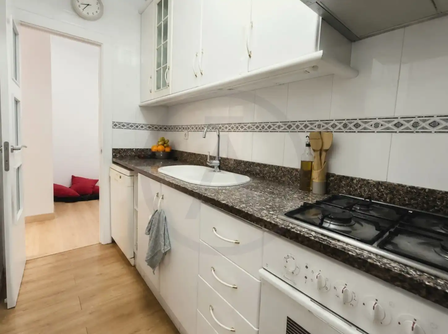 Kitchen of Flat for sale in Terrassa  with Heating, Parquet flooring and Terrace
