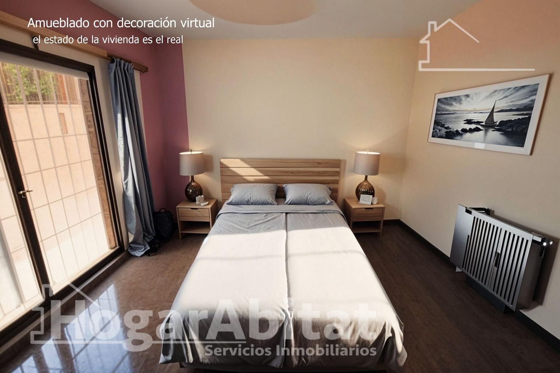 Bedroom of Flat for sale in  Valencia Capital  with Air Conditioner, Heating and Terrace