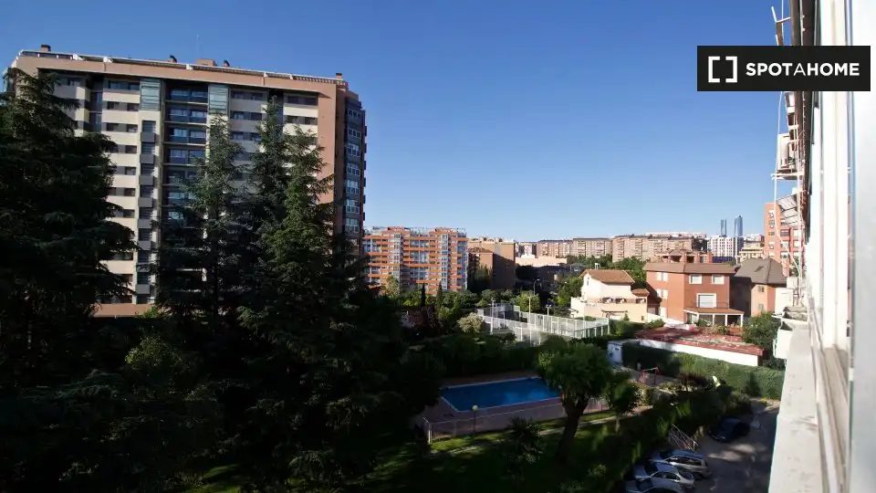 Habitación de Piso de alquiler en Madrid con Aire acondicionado, Calefacción y Amueblado
