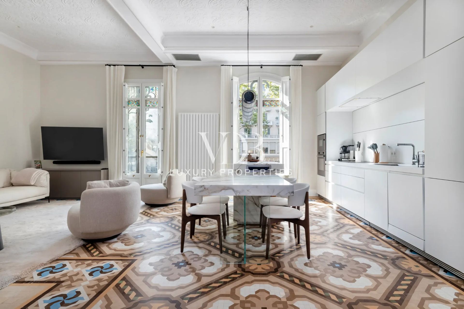 Dining room of Apartment to rent in  Barcelona Capital  with Air Conditioner, Terrace and Furnished