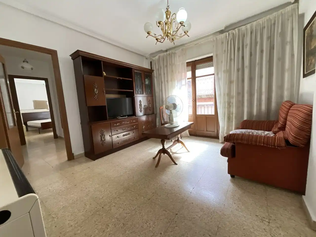 Living room of Flat for sale in Santo Domingo de la Calzada  with Heating, Furnished and Balcony