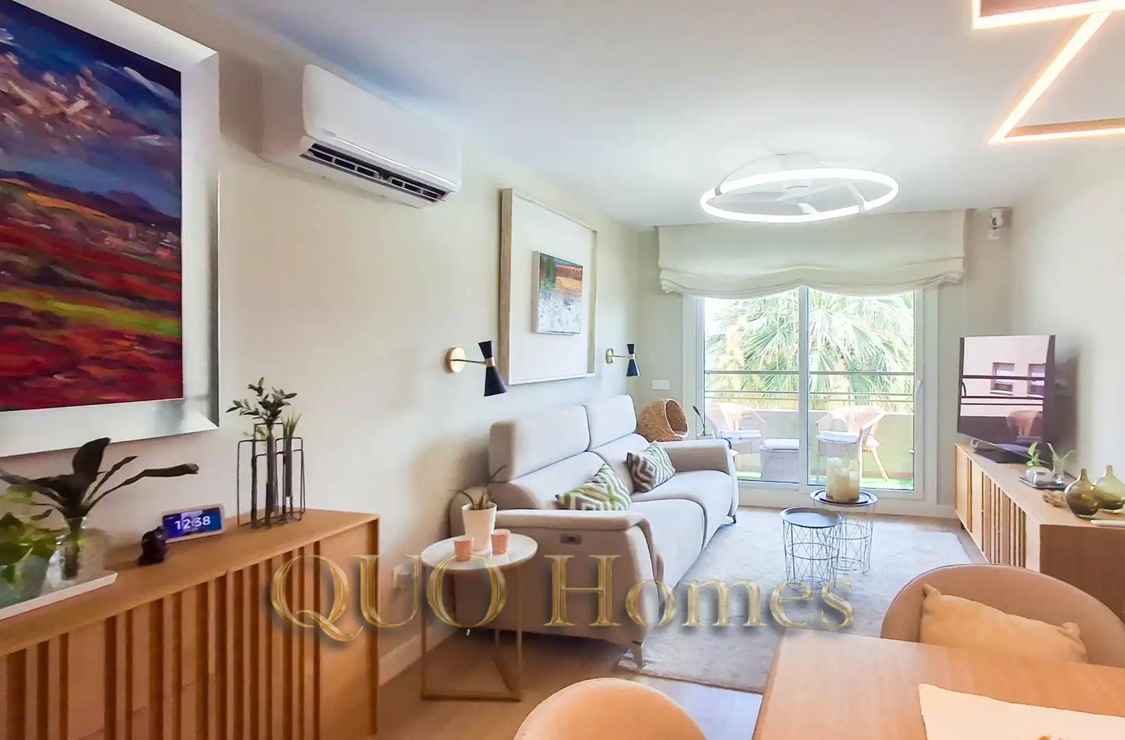 Sala de estar de Piso en venta en Jerez de la Frontera con Aire acondicionado, Terraza y Amueblado