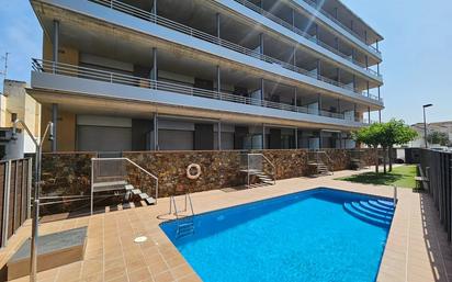 Swimming pool of Flat for sale in Roses  with Air Conditioner, Private garden and Terrace
