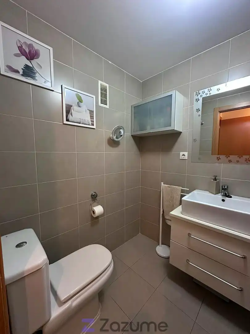 Bathroom of Flat for rent in Murcia  with Air Conditioner, Private garden and Swimming Pool