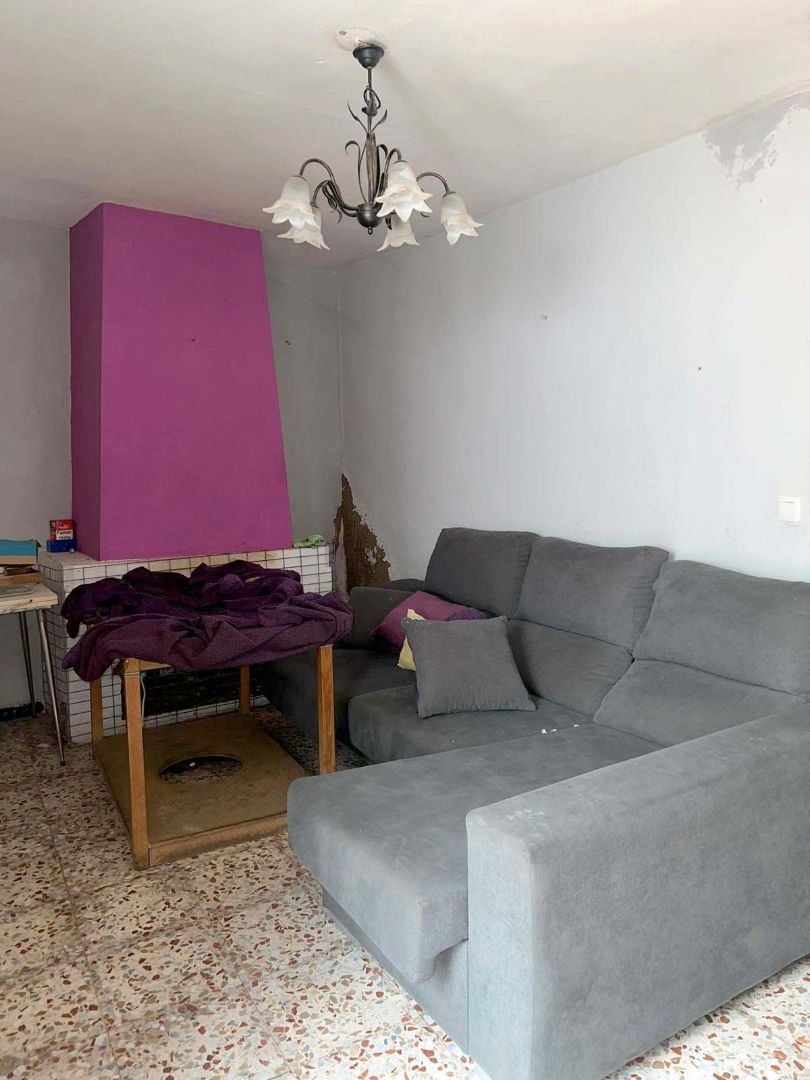 Living room of Single-family semi-detached for sale in Higuera la Real  with Terrace and Furnished
