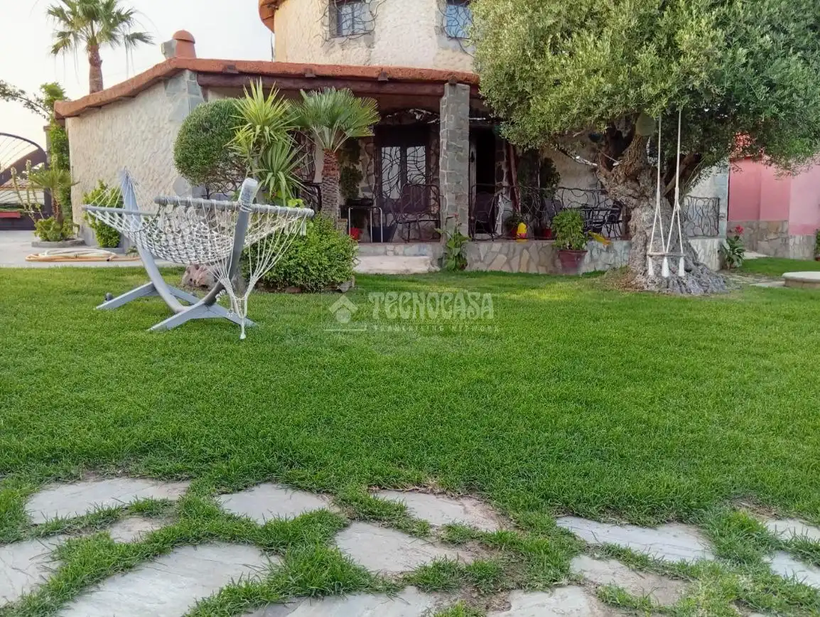 Garden of Country homes for sale in Marchena  with Air Conditioner and Swimming Pool