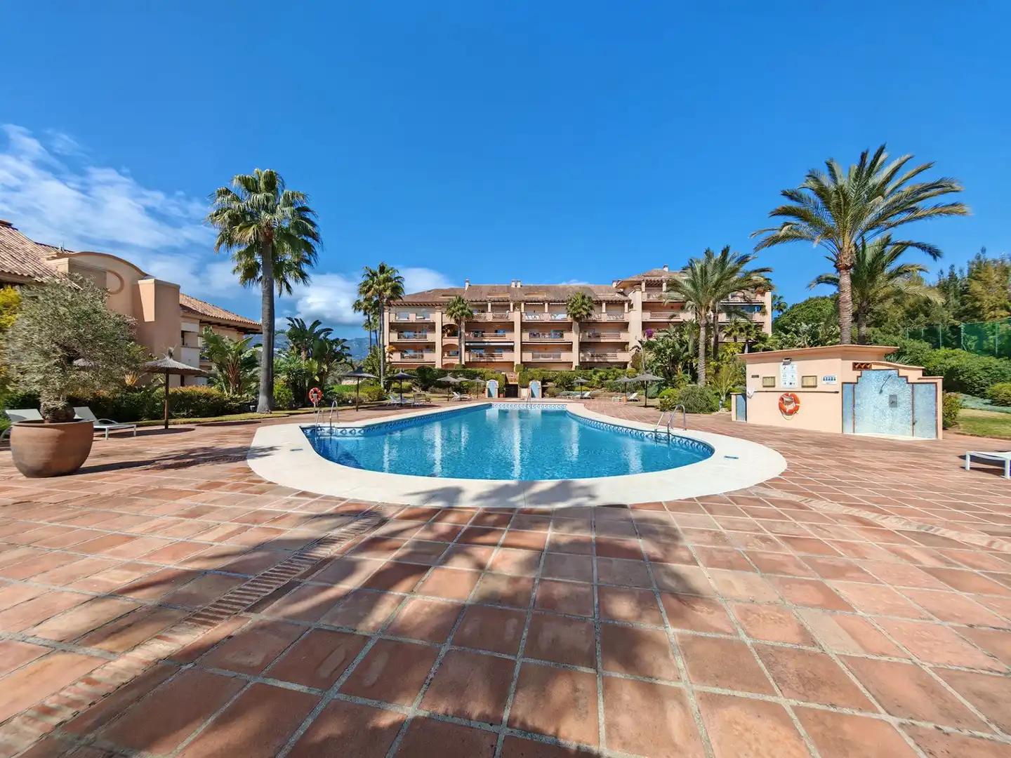 Schwimmbecken von Wohnungen zum Verkauf in Marbella mit Terrasse, Möbliert und Gemeinschaftspool