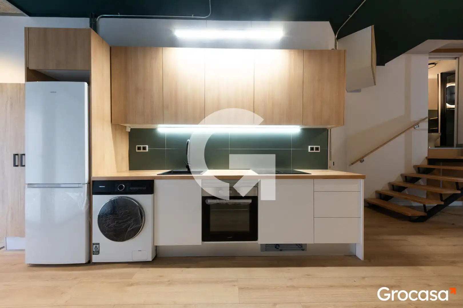 Kitchen of Flat for sale in Barcelona  with Heating, Oven and Washing machine