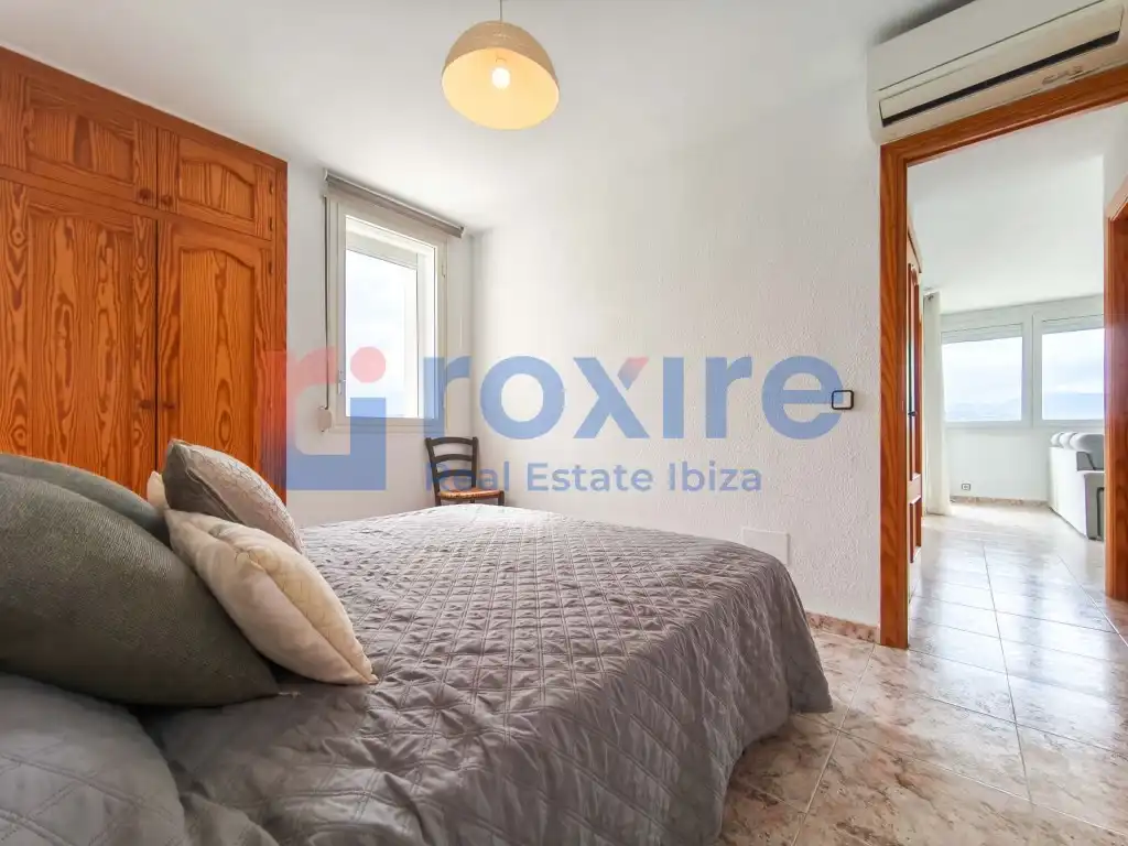 Schlafzimmer von Wohnung zur Miete in Sant Antoni de Portmany mit Klimaanlage, Terrasse und Möbliert