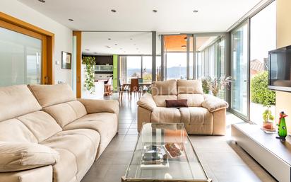 Sala d'estar de Casa o xalet en venda en Llinars del Vallès amb Aire condicionat, Calefacció i Jardí privat