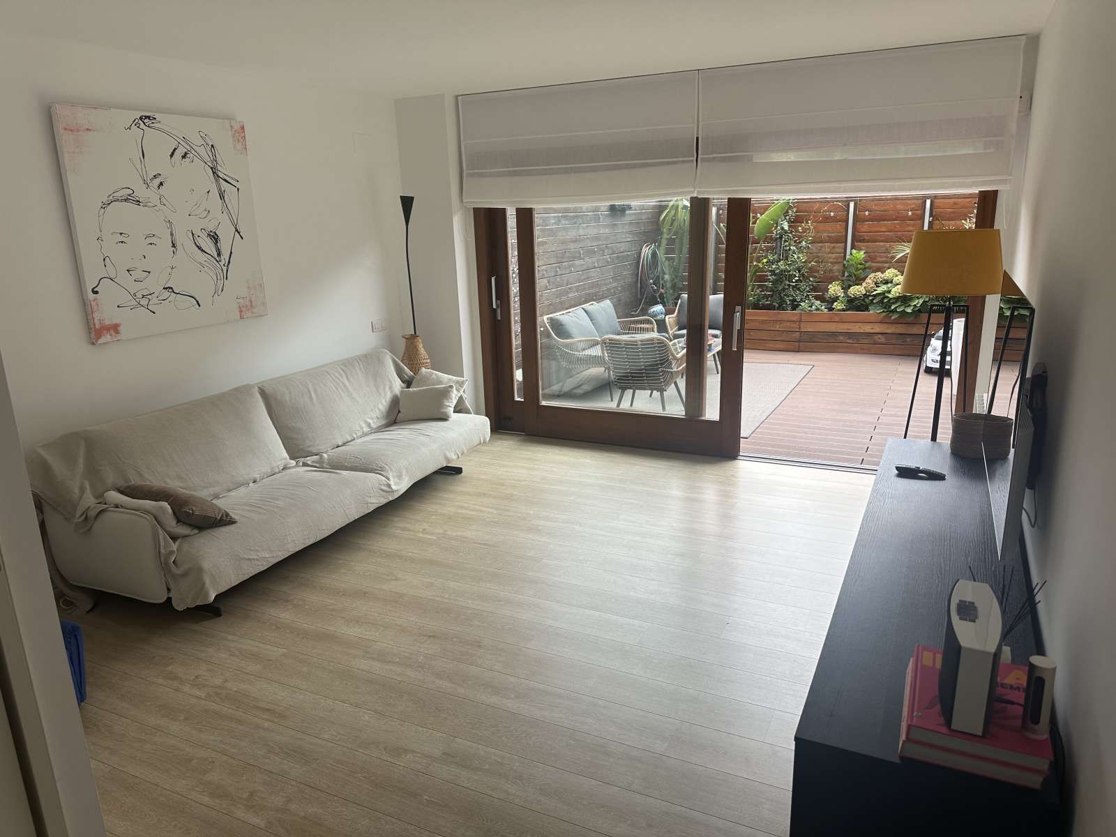 Sala d'estar de Apartament per a compartir en Alella amb Terrassa