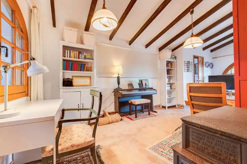 Sala d'estar de Finca rústica en venda en Teulada amb Jardí privat, Terrassa i Traster