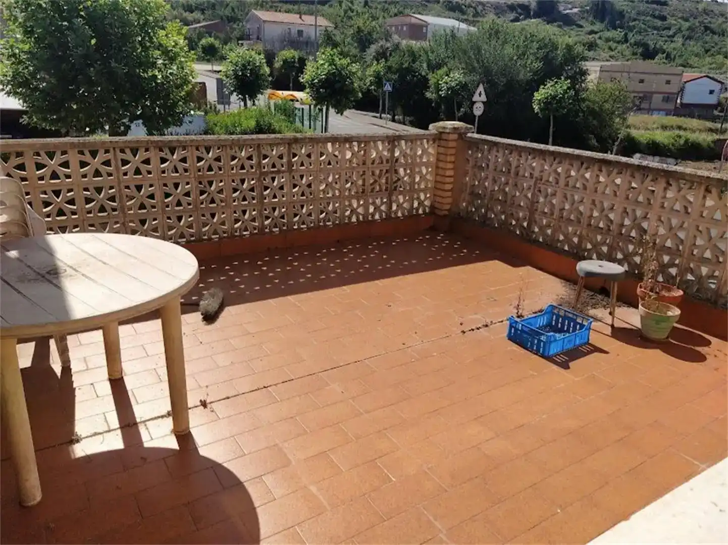 Terraza de Piso en venta en Ausejo con Jardín privado, Trastero y Amueblado