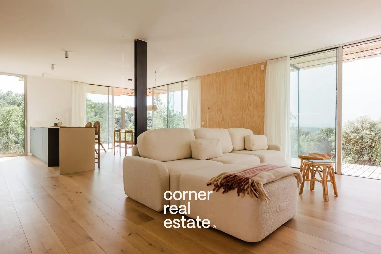 Living room of Houses for sale in Sant Cugat del Vallès  with Air Conditioner, Heating and Private garden