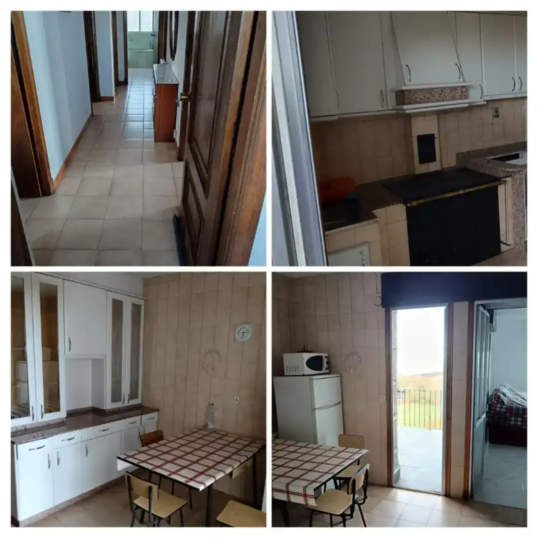 Küche von Wohnung zur Miete in Carballeda de Avia mit Privatgarten, Abstellraum und Schwimmbad