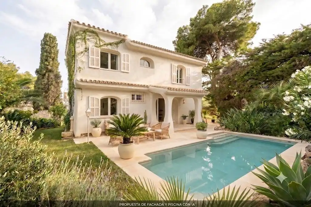 Vista exterior de Casa o xalet en venda en Málaga amb Aire condicionat, Jardí privat i Terrassa