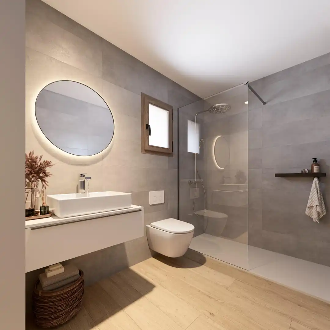 Baño de Casa adosada en venta en Sahún con Calefacción y Jardín privado