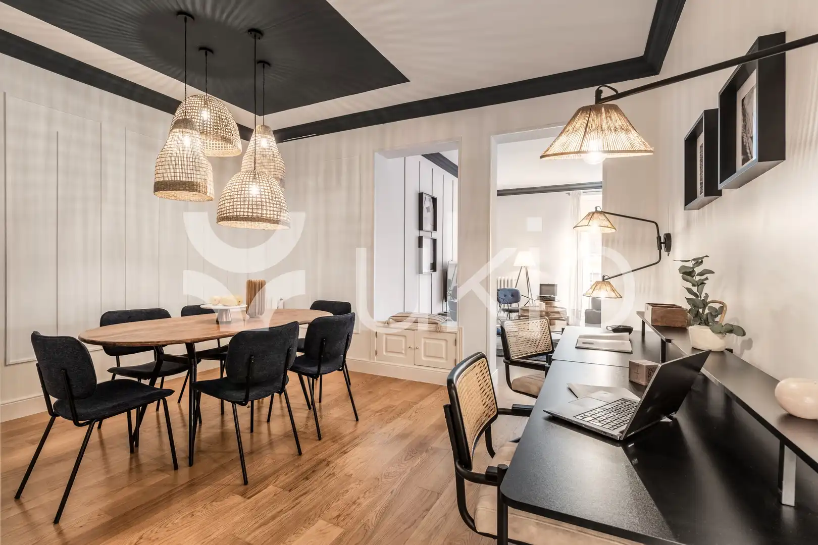 Dining room of Flat for rent in Madrid  with Air Conditioner, Heating and Terrace