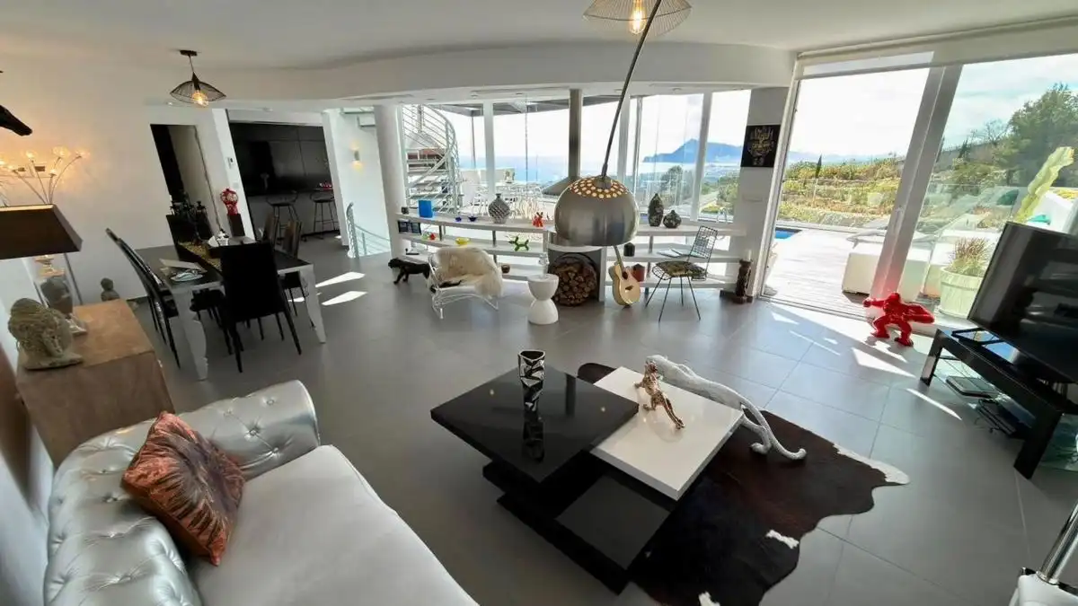 Sala d'estar de Dúplex en venda en Altea amb Aire condicionat i Jardí privat