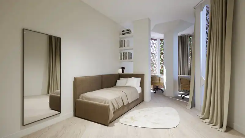 Schlafzimmer von Wohnungen zum Verkauf in Barcelona mit Klimaanlage, Heizung und Parkett