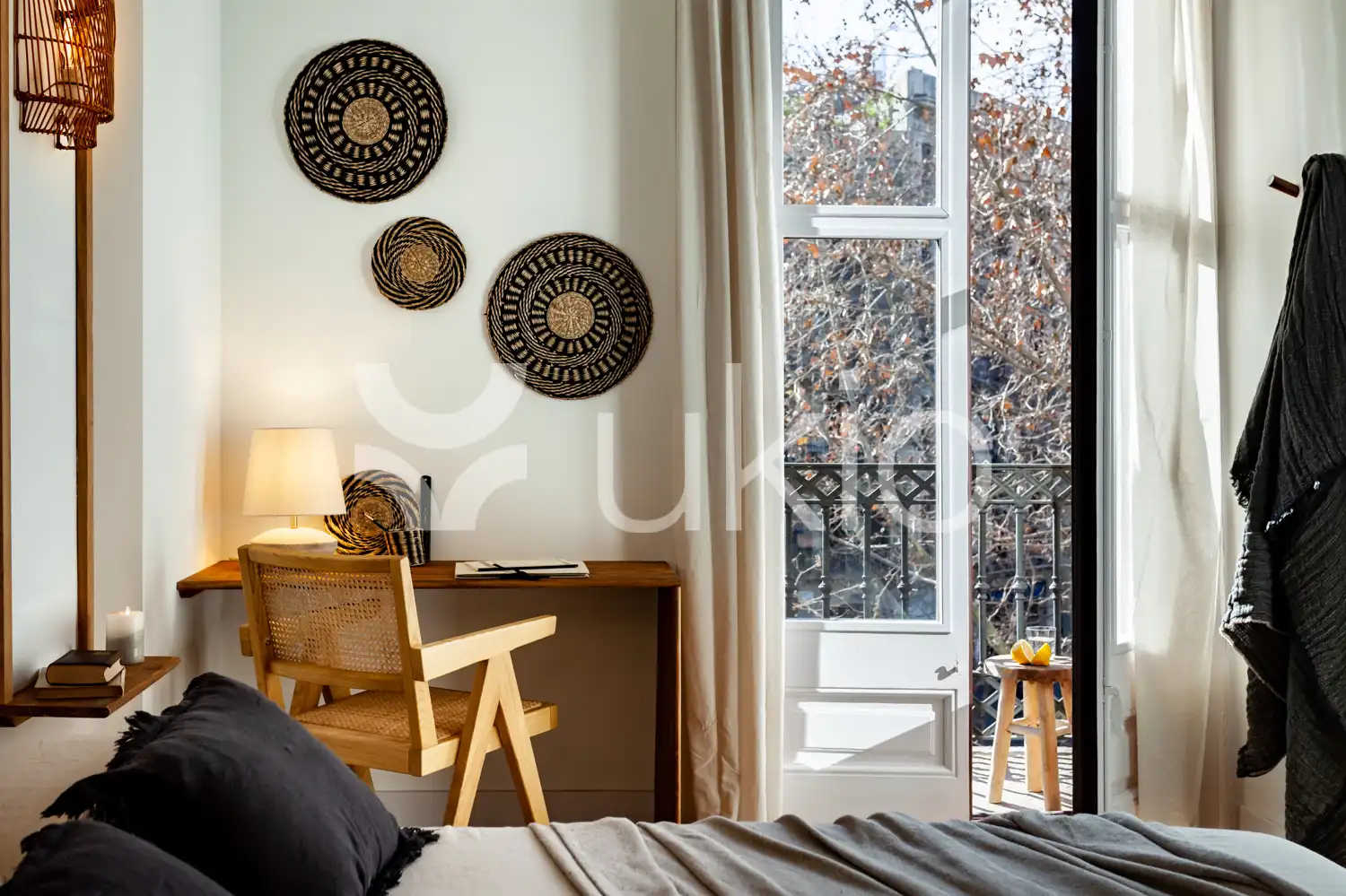 Habitación de Apartamento de alquiler en Barcelona con Aire acondicionado, Amueblado y Horno