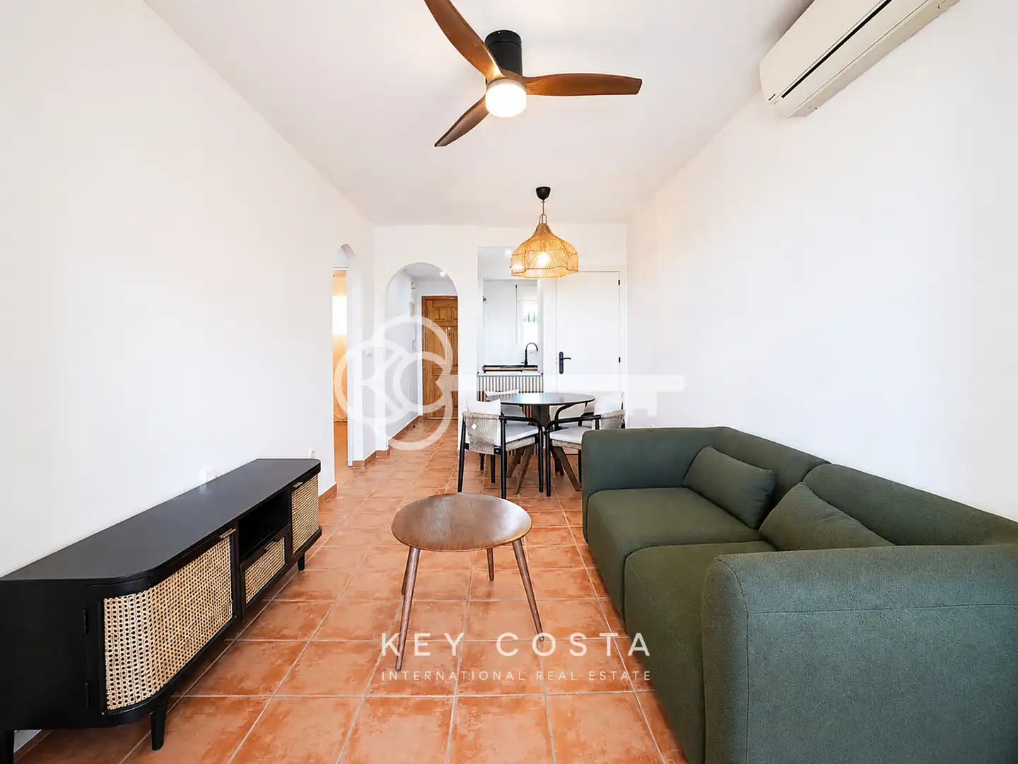 Sala de estar de Piso de alquiler en Mutxamel con Aire acondicionado, Calefacción y Amueblado