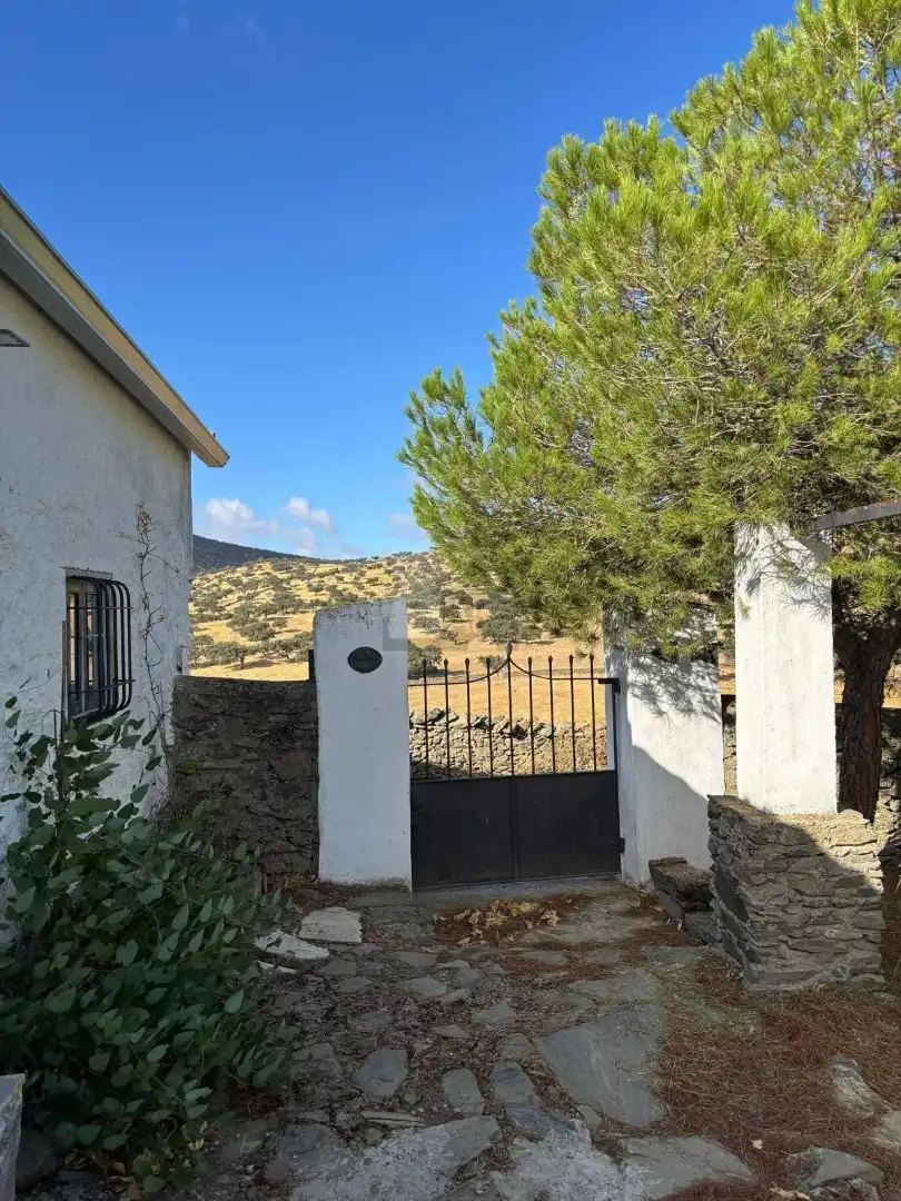 Vista exterior de Finca rústica en venta en Segura de León con Jardín privado, Terraza y Amueblado