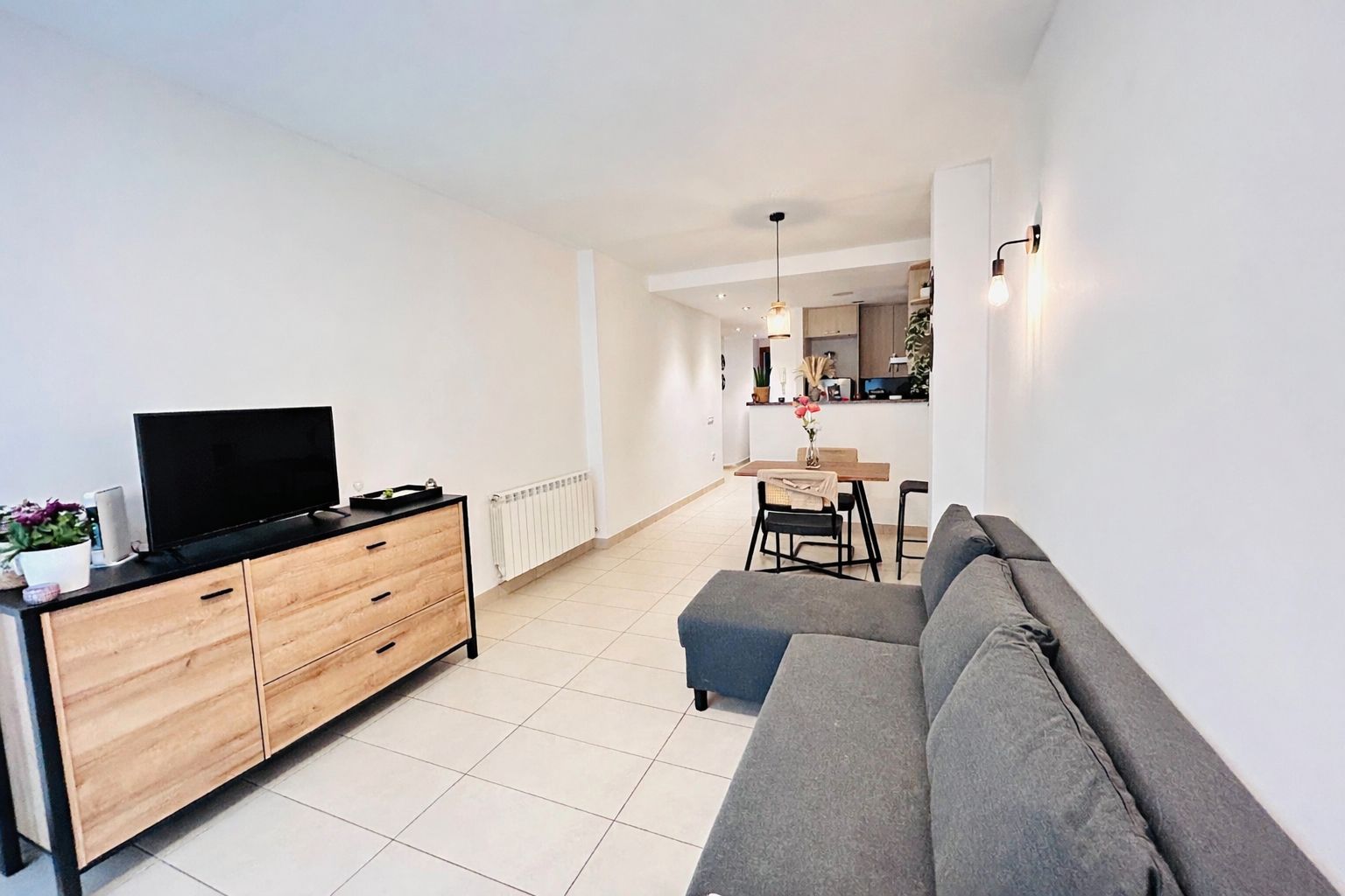 Sala de estar de Piso en venta en Les Masies de Voltregà con Calefacción y Terraza