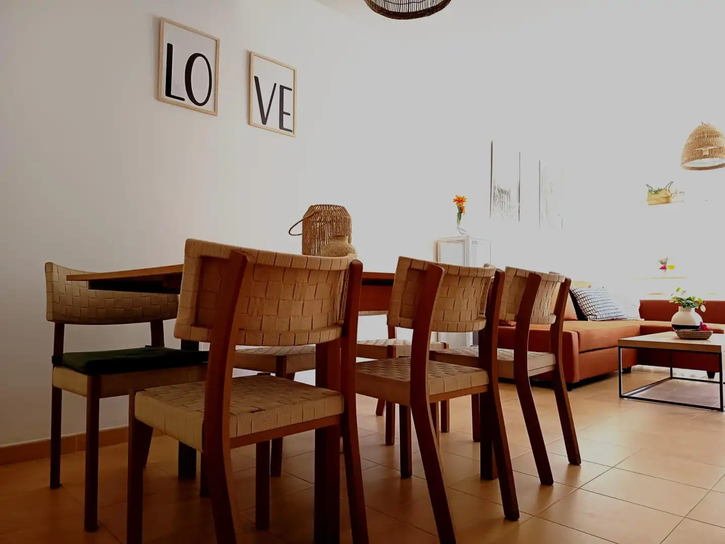 Comedor de Apartamento de alquiler en El Ejido con Aire acondicionado, Calefacción y Jardín privado